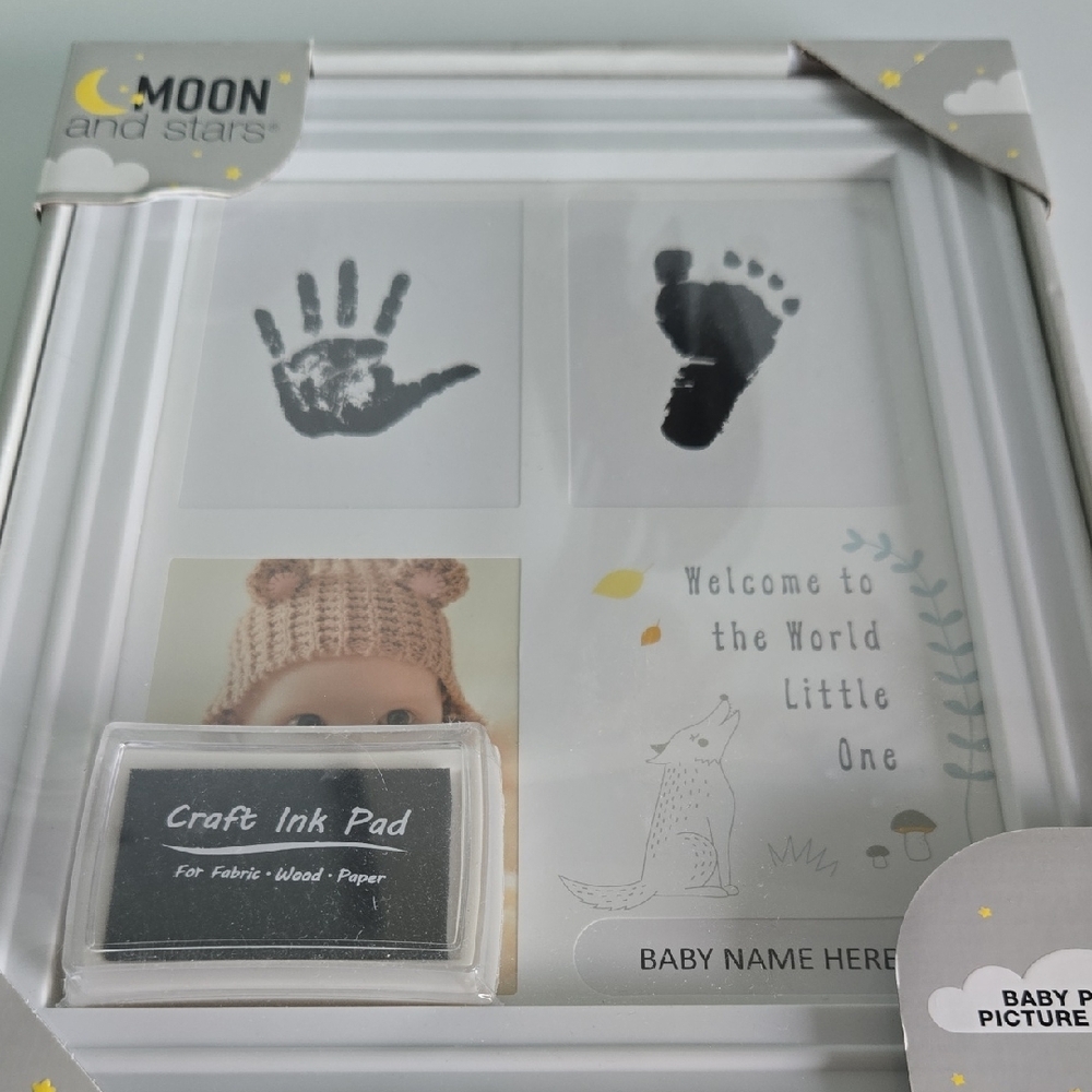 Baby Print Picture Frame - White - Picture 3 of 3
